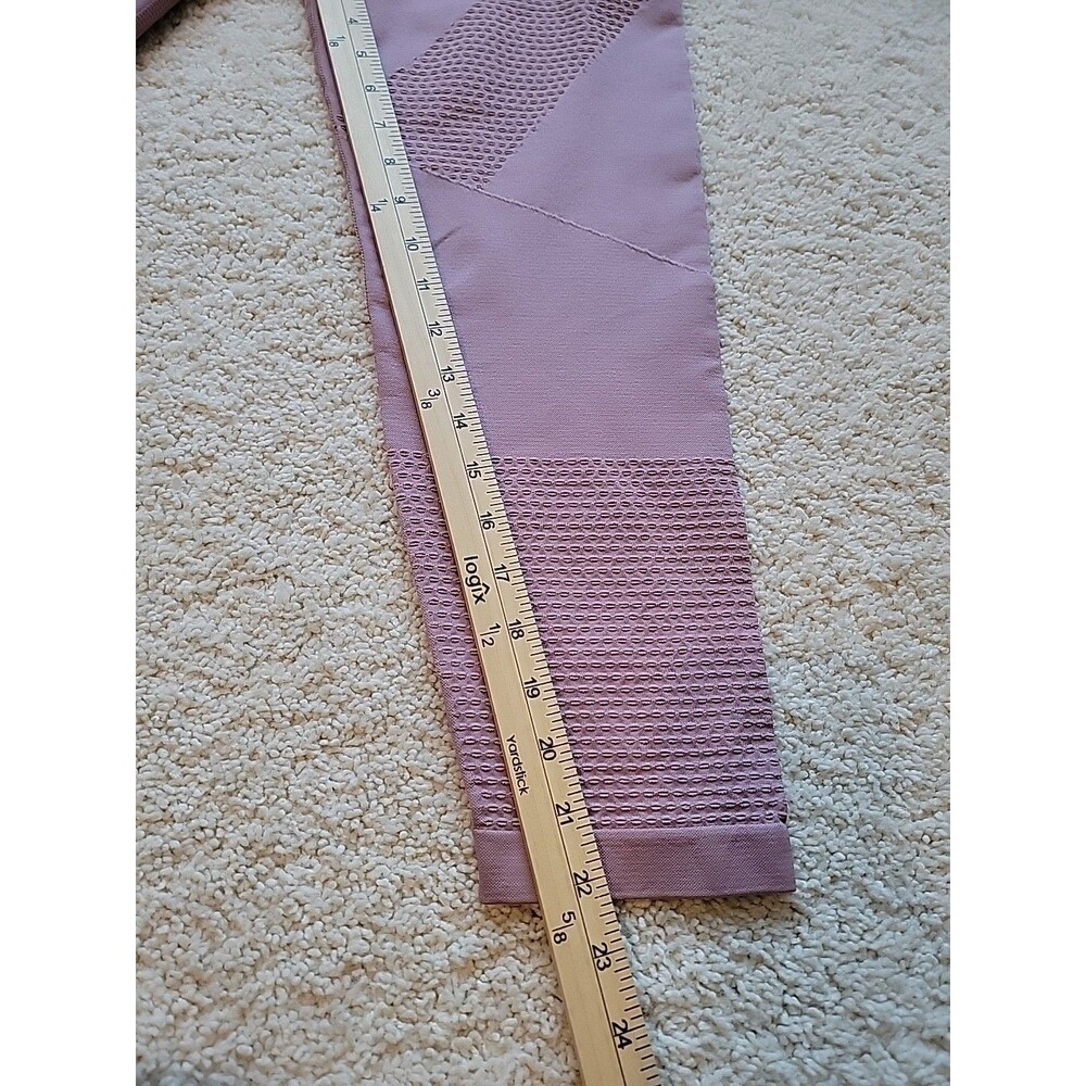 Demi Lovato Fabletics Seamless Statement Leggings XL Mauve Pink NWT - Picture 9 of 9